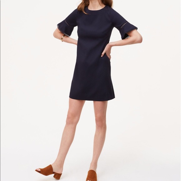 LOFT Dresses & Skirts - Lacy Bell Cuff Shift Dress - Loft